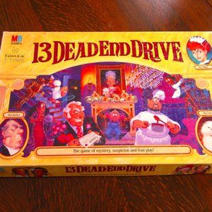 13 Dead End Drive murder-themed board game Milton Bradley 1993 Games Vintage Fun